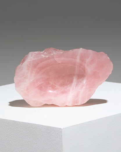 ROSE QUARTZ POCKET TRAY, 1970s 