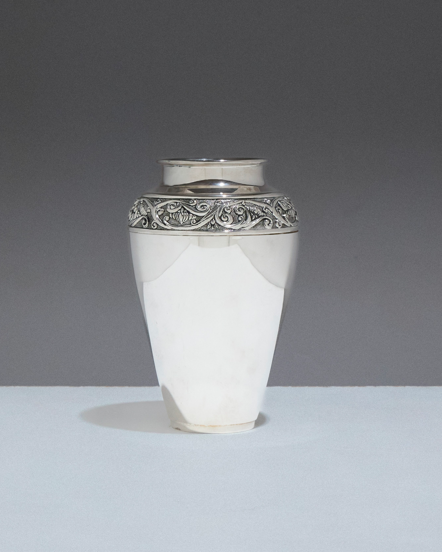 Metal vase, art nouveau, 1910s