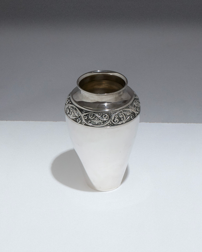 Metal vase, art nouveau, 1910s