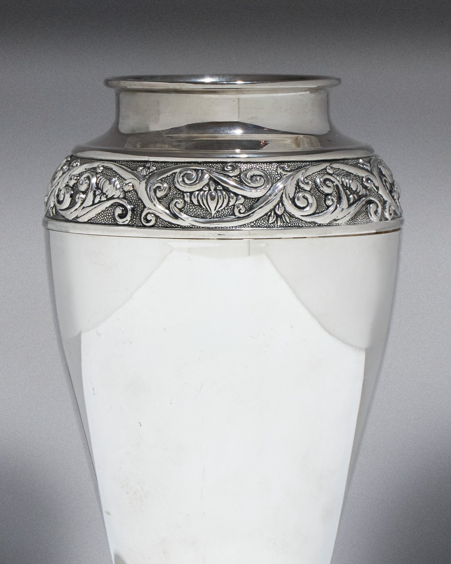 Metal vase, art nouveau, 1910s
