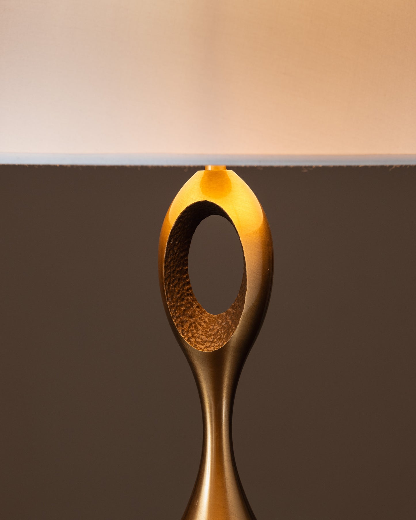 Brass table lamp, 2000s