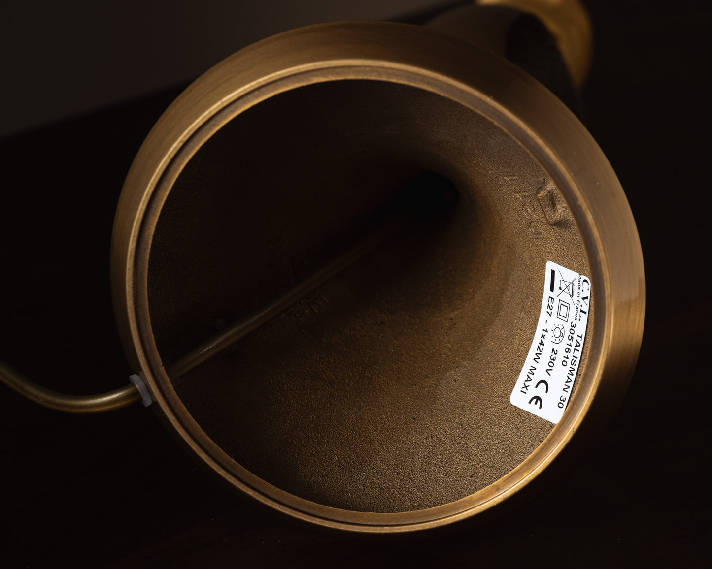 Brass table lamp, 2000s