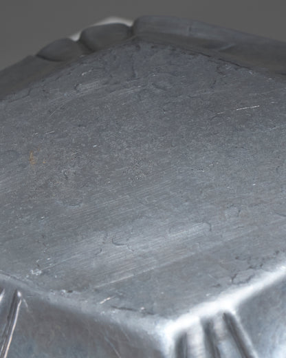 HAMMERED PEWTER DISH, LOUIS HOUZEAUX, 1930s