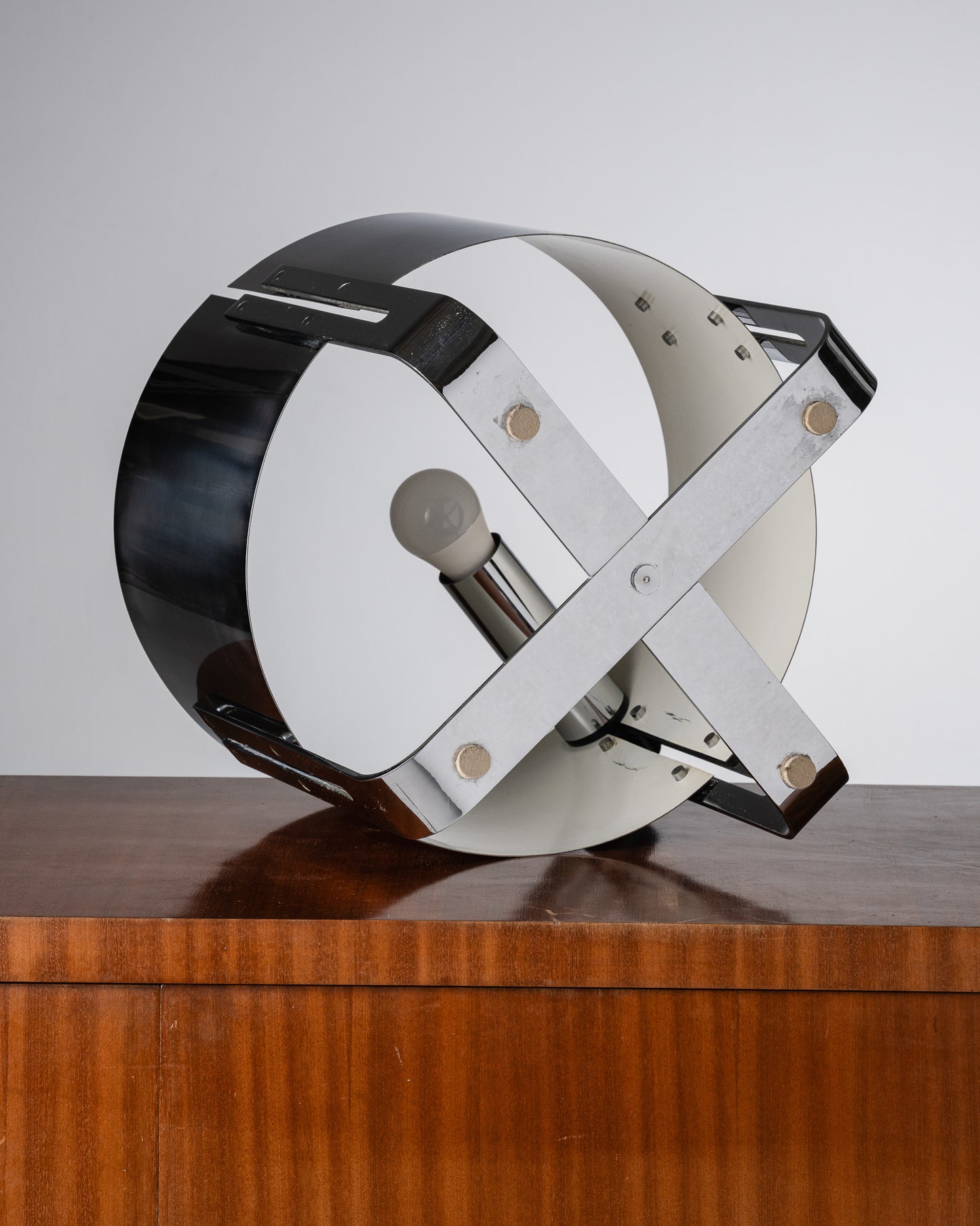 METAL LAMP, JACQUES QUINET, 1970s