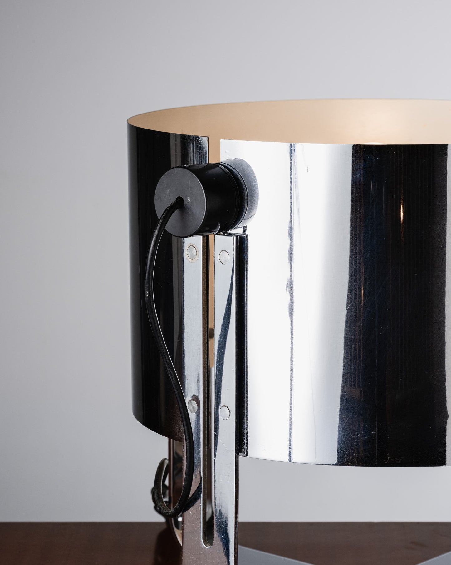 METAL LAMP, JACQUES QUINET, 1970s