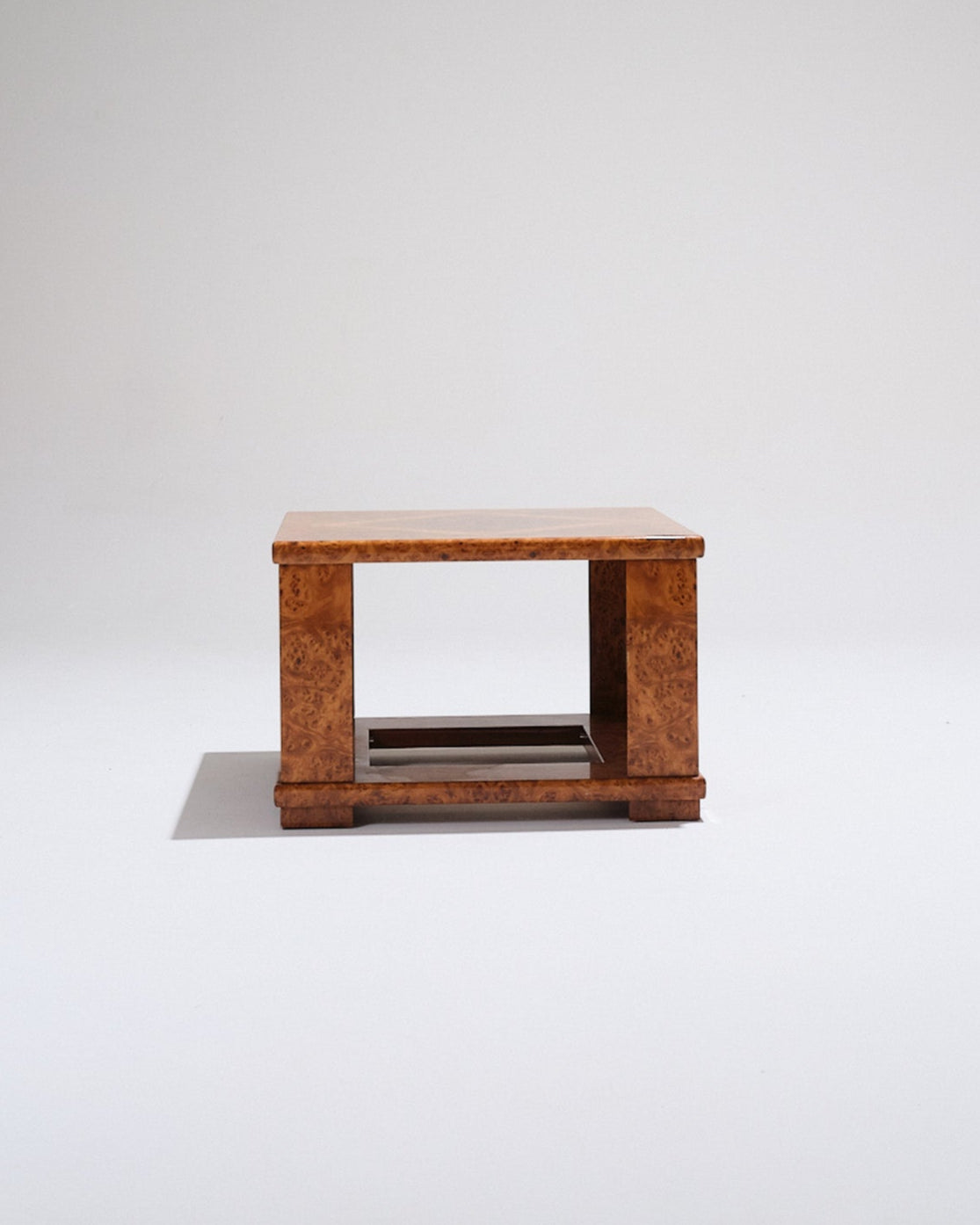 ELM BURR SIDE TABLE, JEAN-CLAUDE MAHEY, 1970s