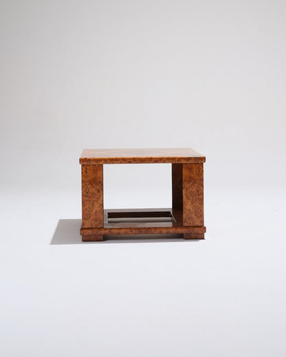 ELM BURR SIDE TABLE, JEAN-CLAUDE MAHEY, 1970s