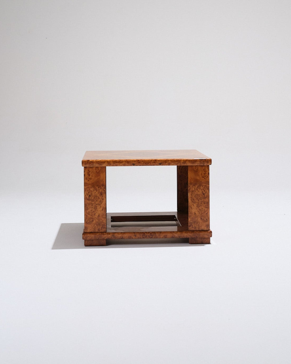 ELM BURR SIDE TABLE, JEAN-CLAUDE MAHEY, 1970s
