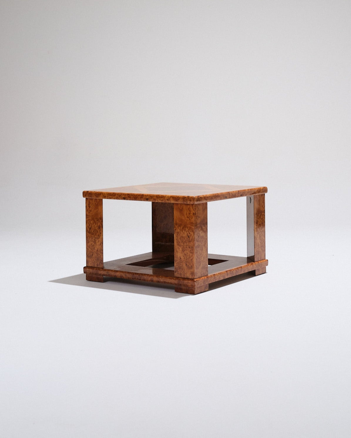 ELM BURR SIDE TABLE, JEAN-CLAUDE MAHEY, 1970s
