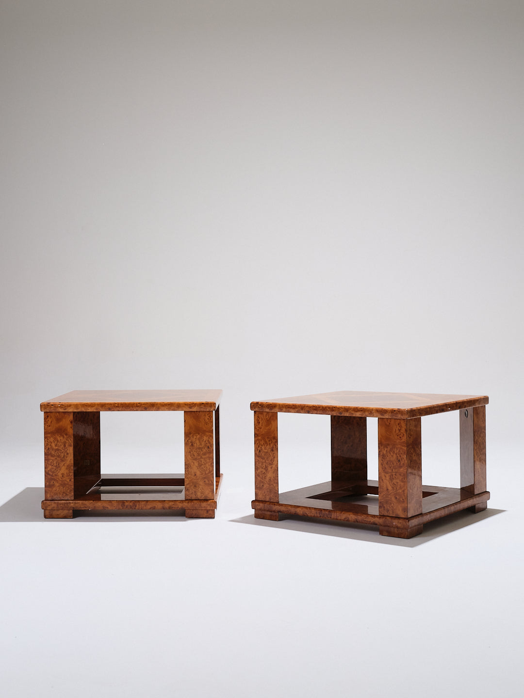 ELM BURR SIDE TABLE, JEAN-CLAUDE MAHEY, 1970s