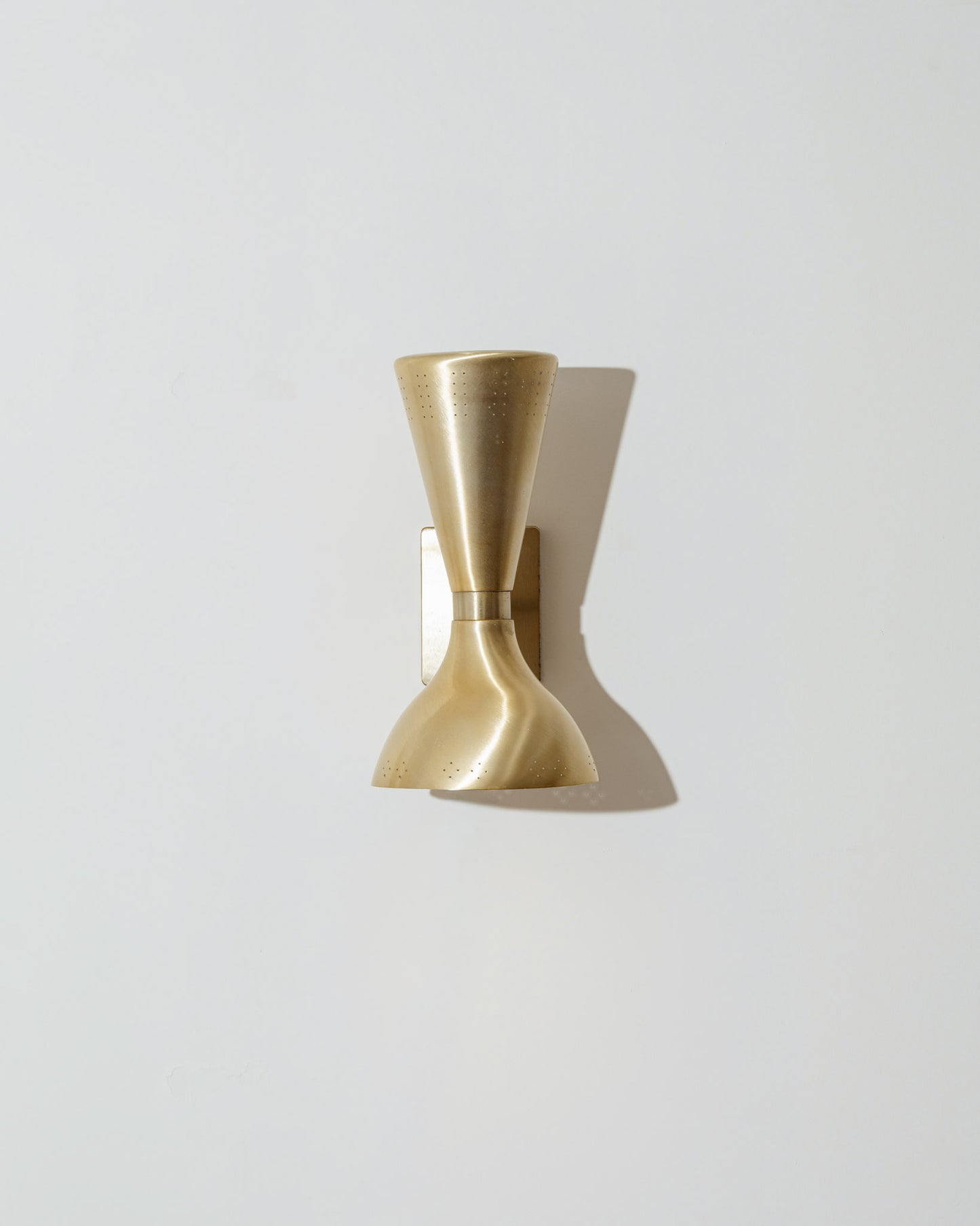 PAIR OF DIABOLO GOLD WALL LIGHTS, 1960s