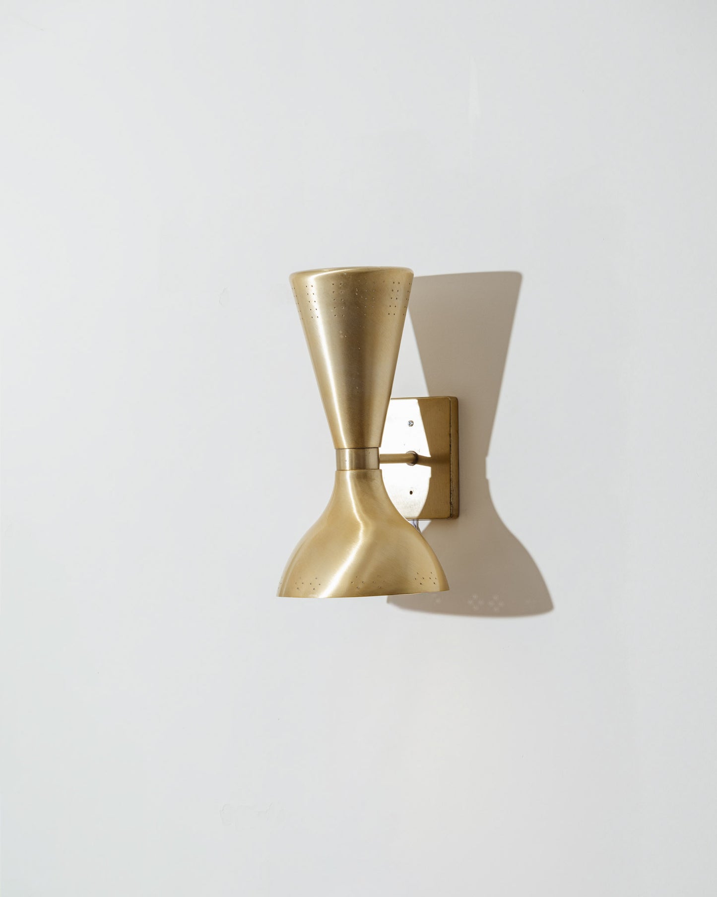 PAIR OF DIABOLO GOLD WALL LIGHTS, 1960s