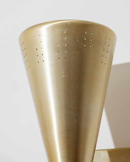 PAIR OF DIABOLO GOLD WALL LIGHTS, 1960s