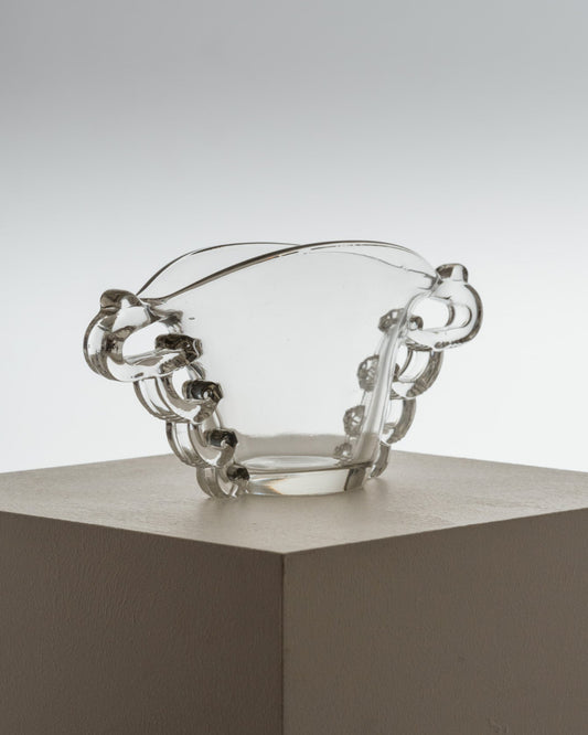 ART DECO GLASS VASE, 1930s