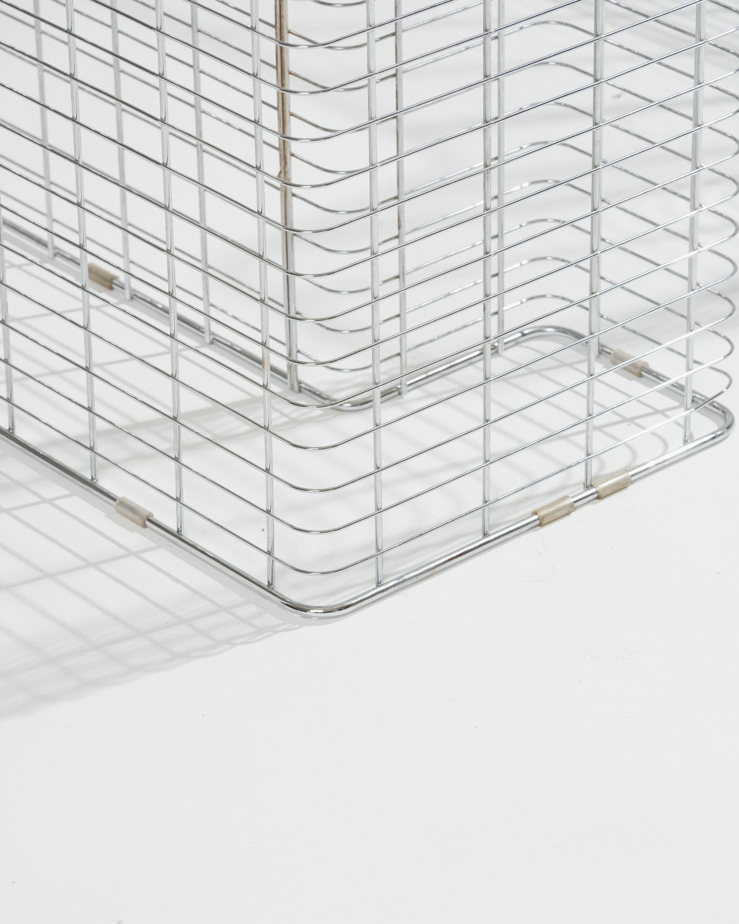 Large wire desk in glass and metal, Terence Conran, 1980s