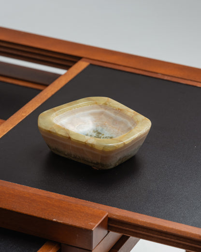 Onyx valet tray or small ashtray, 1970s