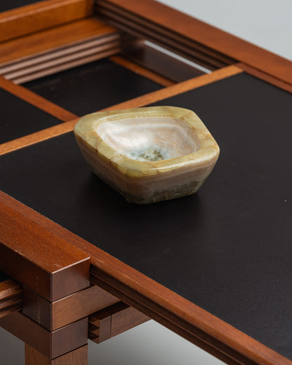 Onyx valet tray or small ashtray, 1970s