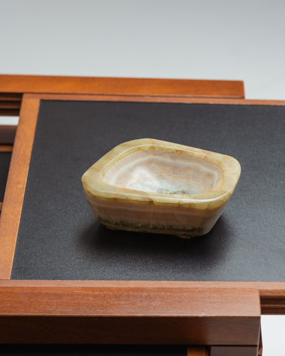 Onyx valet tray or small ashtray, 1970s