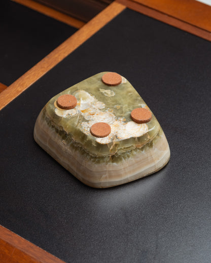 Onyx valet tray or small ashtray, 1970s