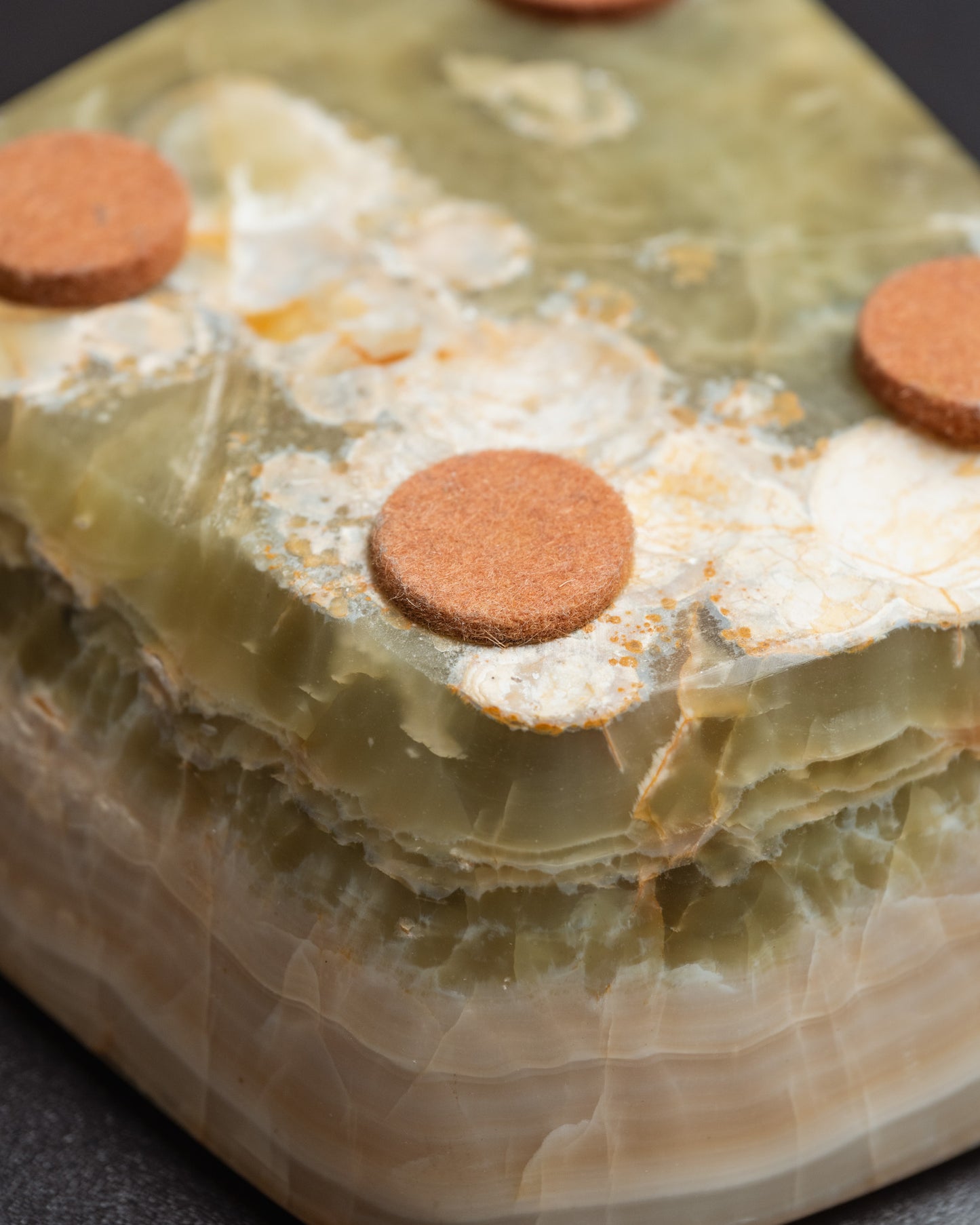 Onyx valet tray or small ashtray, 1970s