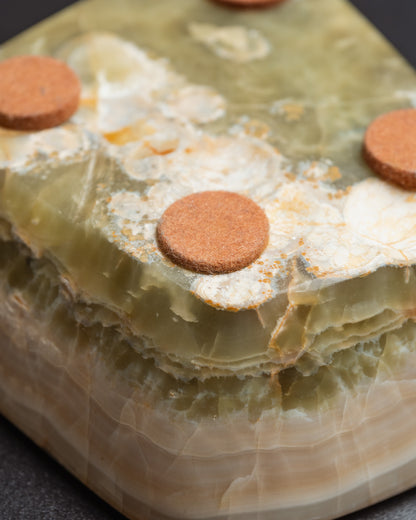 Onyx valet tray or small ashtray, 1970s