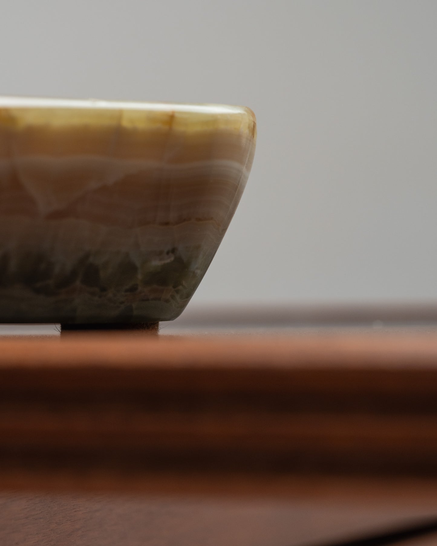 Onyx valet tray or small ashtray, 1970s