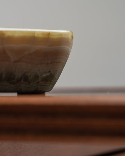 Onyx valet tray or small ashtray, 1970s