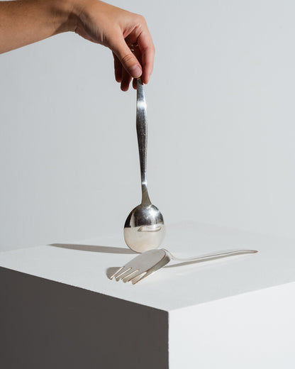 Orly metal serving cutlery, Christofle, 1970s