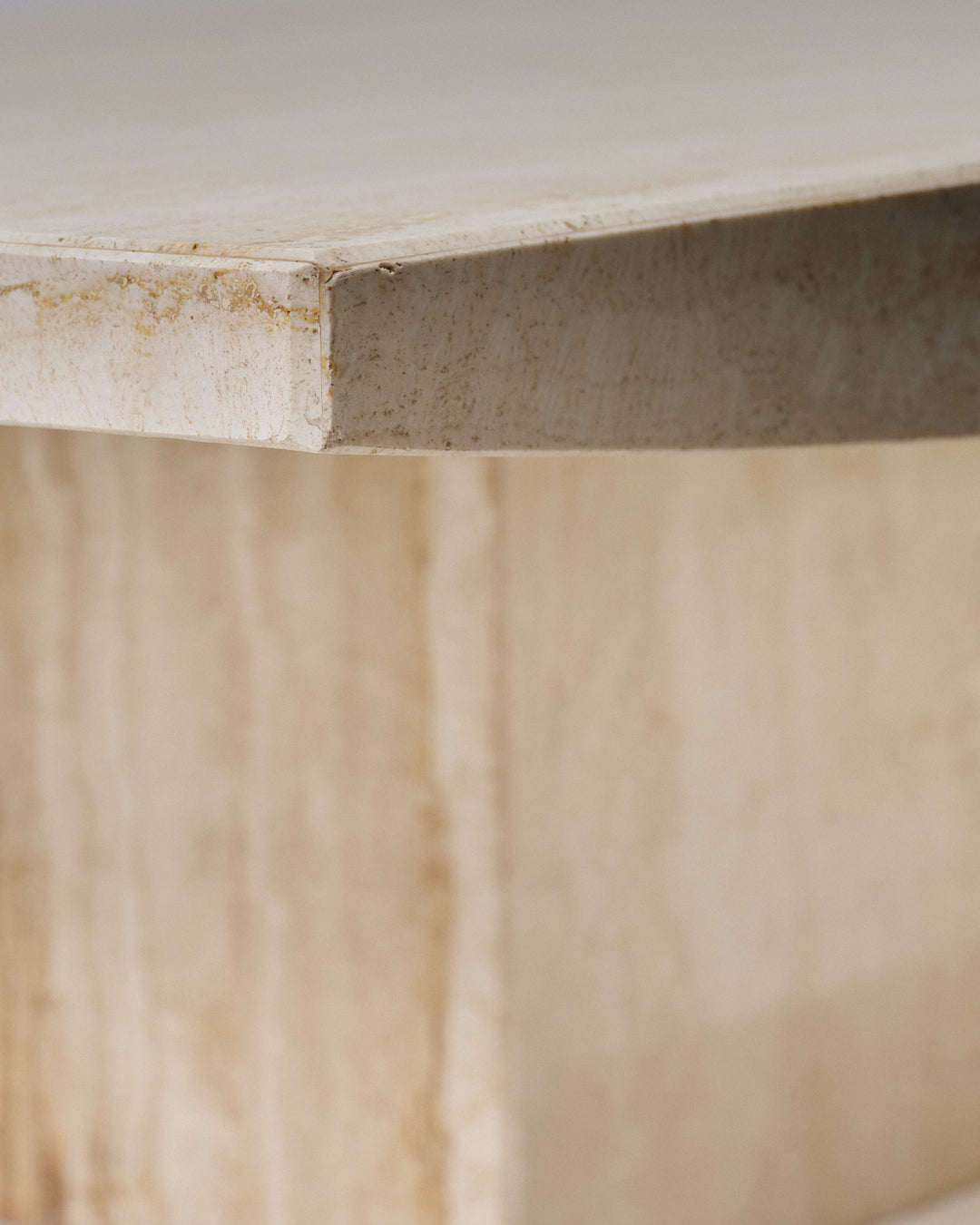 Rectangular travertine coffee table, 1980s 
