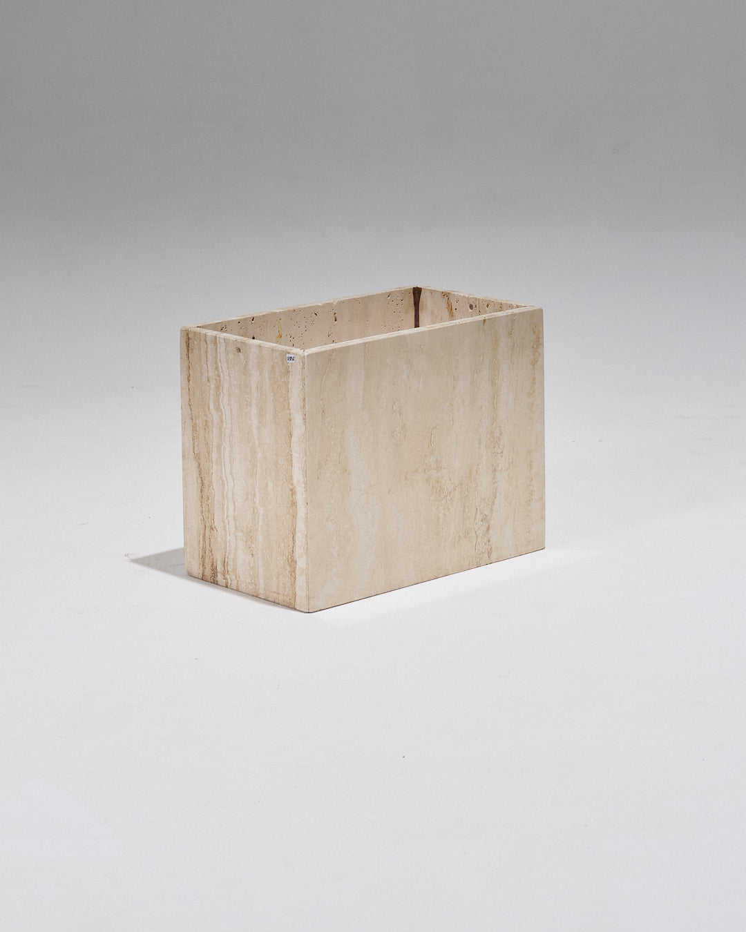 Rectangular travertine coffee table, 1980s 