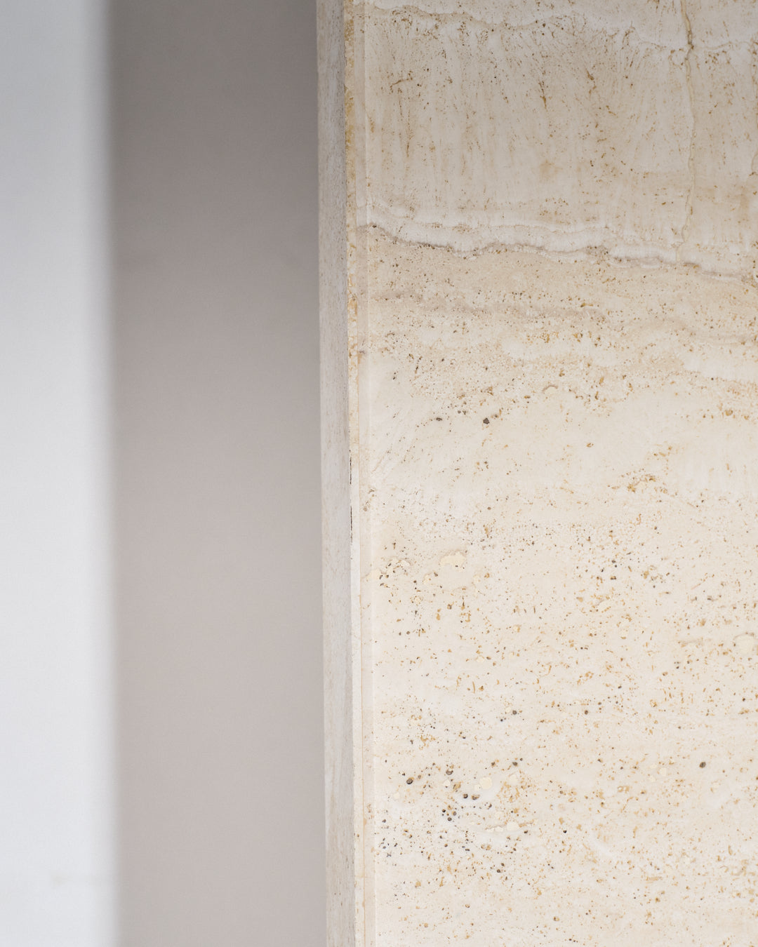 Rectangular travertine coffee table, 1980s 
