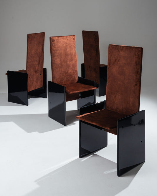 SET DE 6 CHAISES 'KAZUKI', KAZUHIDE TAKAHAMA, GAVINA, 1960s