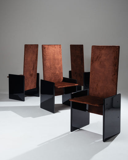 SET DE 6 CHAISES 'KAZUKI', KAZUHIDE TAKAHAMA, GAVINA, 1960s