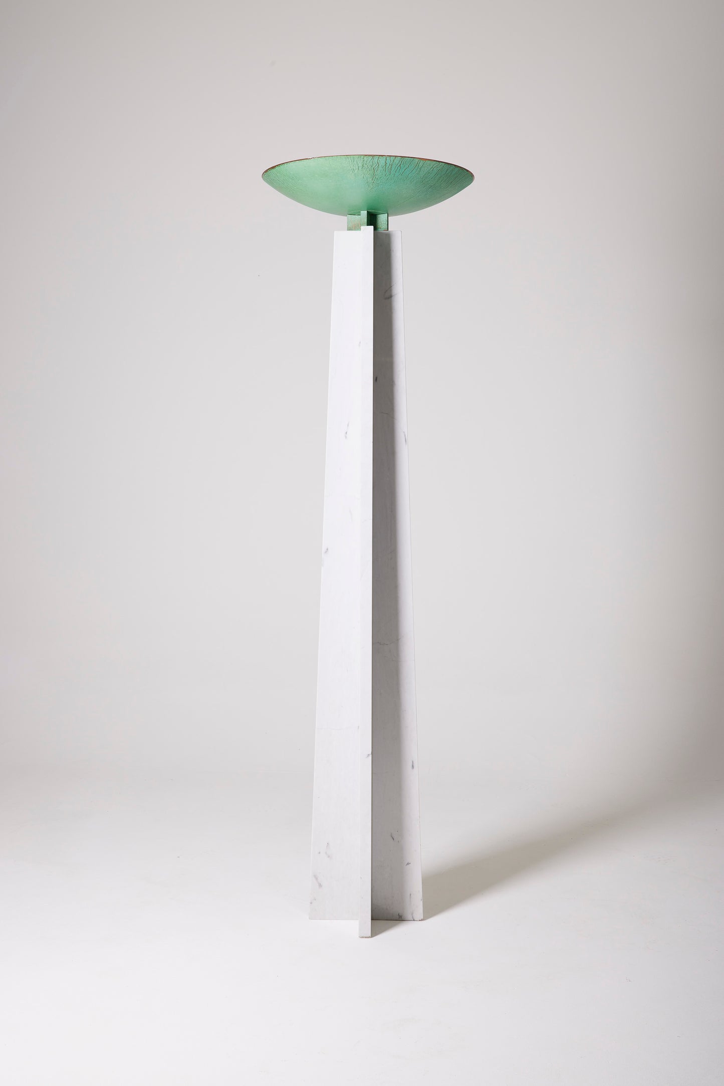 “WAGNERIANA” MARBLE FLOOR LAMP LELLA &amp; MASSIMO VIGNELLI, 1980s