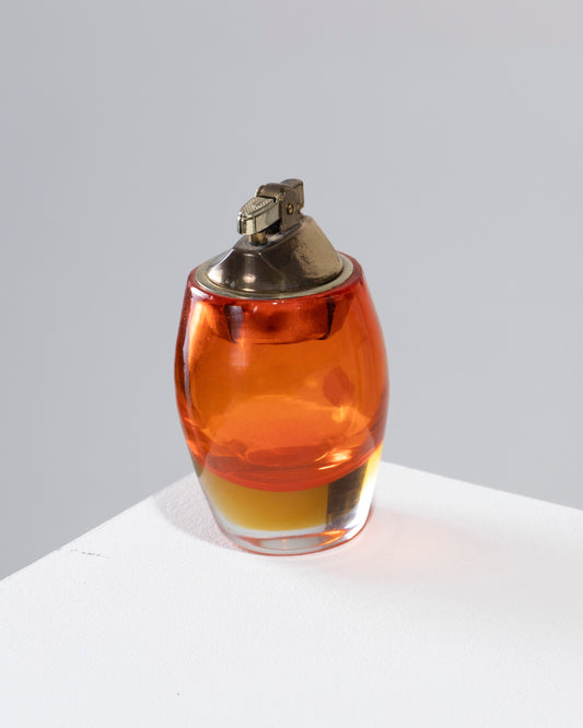 Encendedor de vidrio de naranja Murano, 1950s