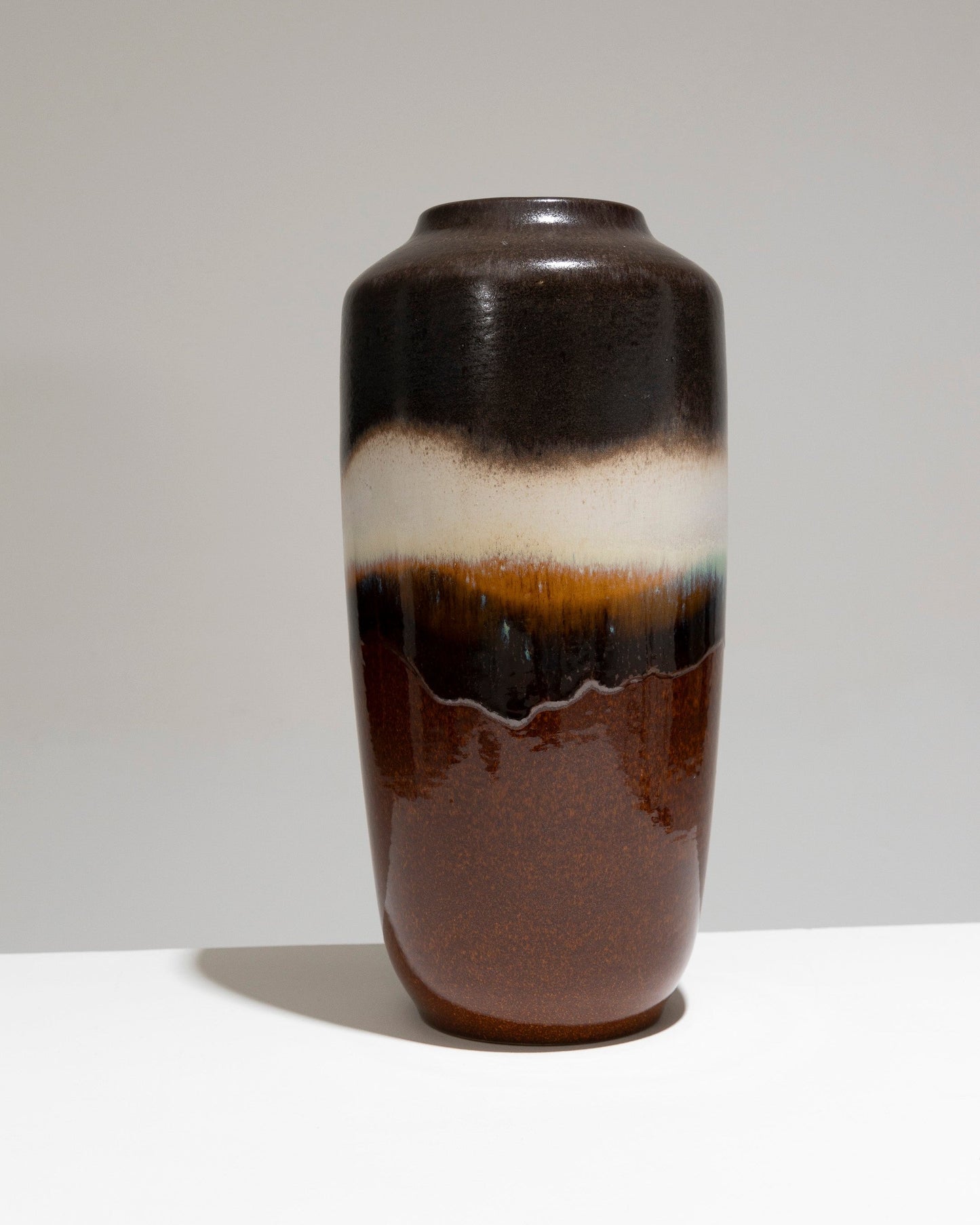 TALL GLAZED POTTERY VASE, WEST GERMANY, 1960s