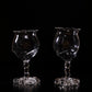 PAIR OF WINE GLASSES