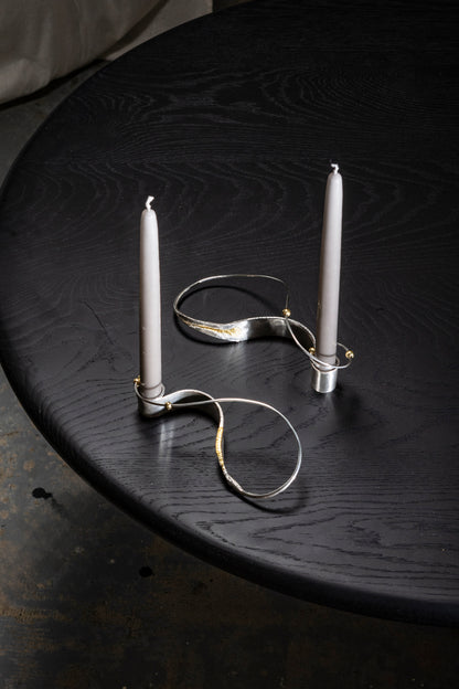 PAIRE DE BOUGEOIRS COUNTING TIME