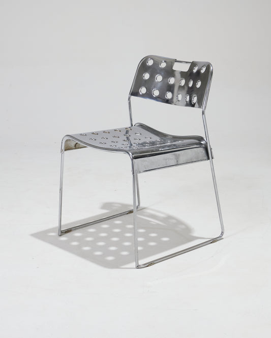 "OmkStack" Silla de Chrome, Rodney Kinsman, 1970s