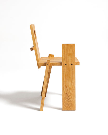 CHAISE S1-01 EN CHÊNE BLANC