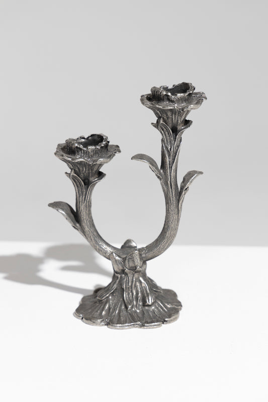 JEAN GOARDERE PEWTER CANDLE HOLDER