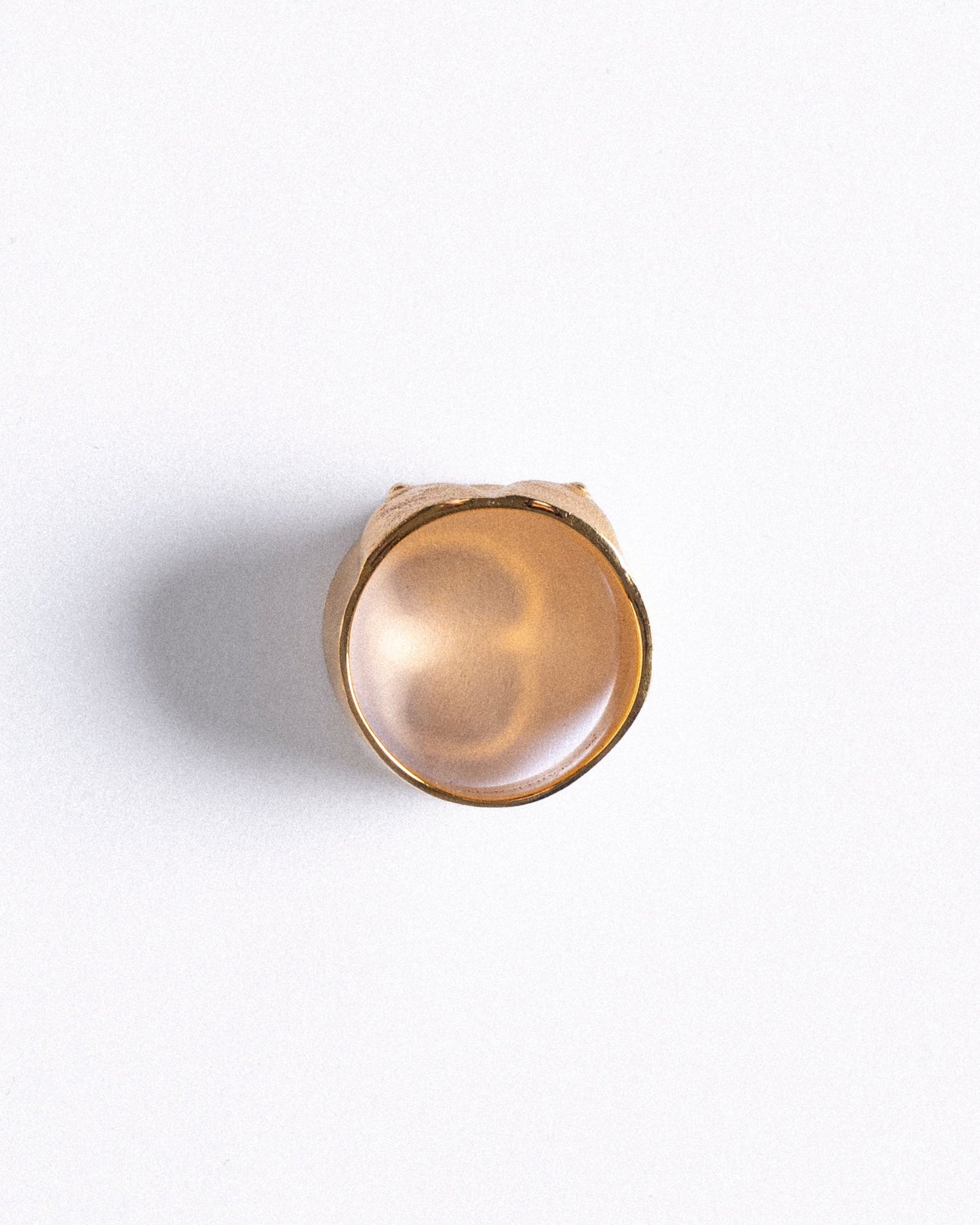 BAGUE SCULPTURE N°1 LIGHT VERMEIL BROSSÉ