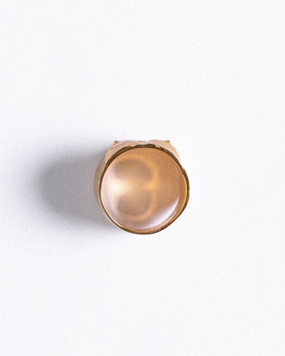 BAGUE SCULPTURE N°1 LIGHT VERMEIL BROSSÉ