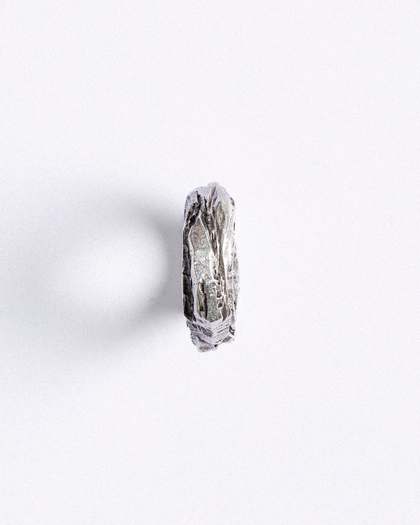 BAGUE SILEX EN ARGENT 950