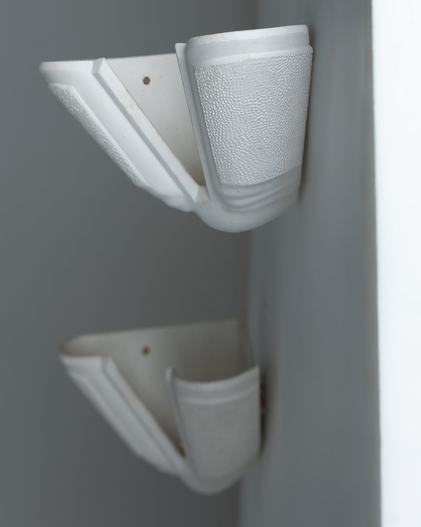 PLASTER CORNER SCONCE, 1940s