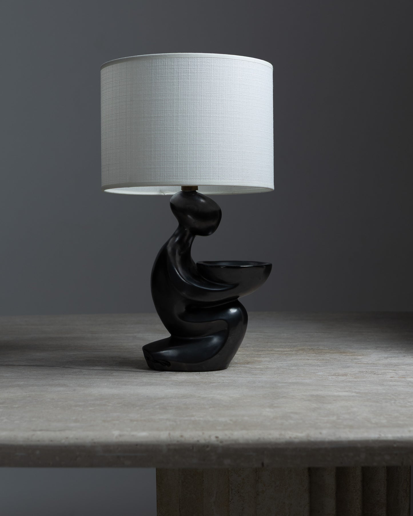 CERAMIC LAMP, GIL AGNOLONI, CIRCA, 1950s