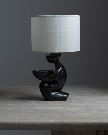 CERAMIC LAMP, GIL AGNOLONI, CIRCA, 1950s
