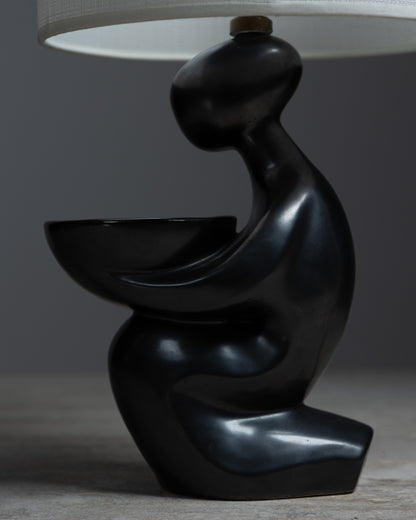 CERAMIC LAMP, GIL AGNOLONI, CIRCA, 1950s