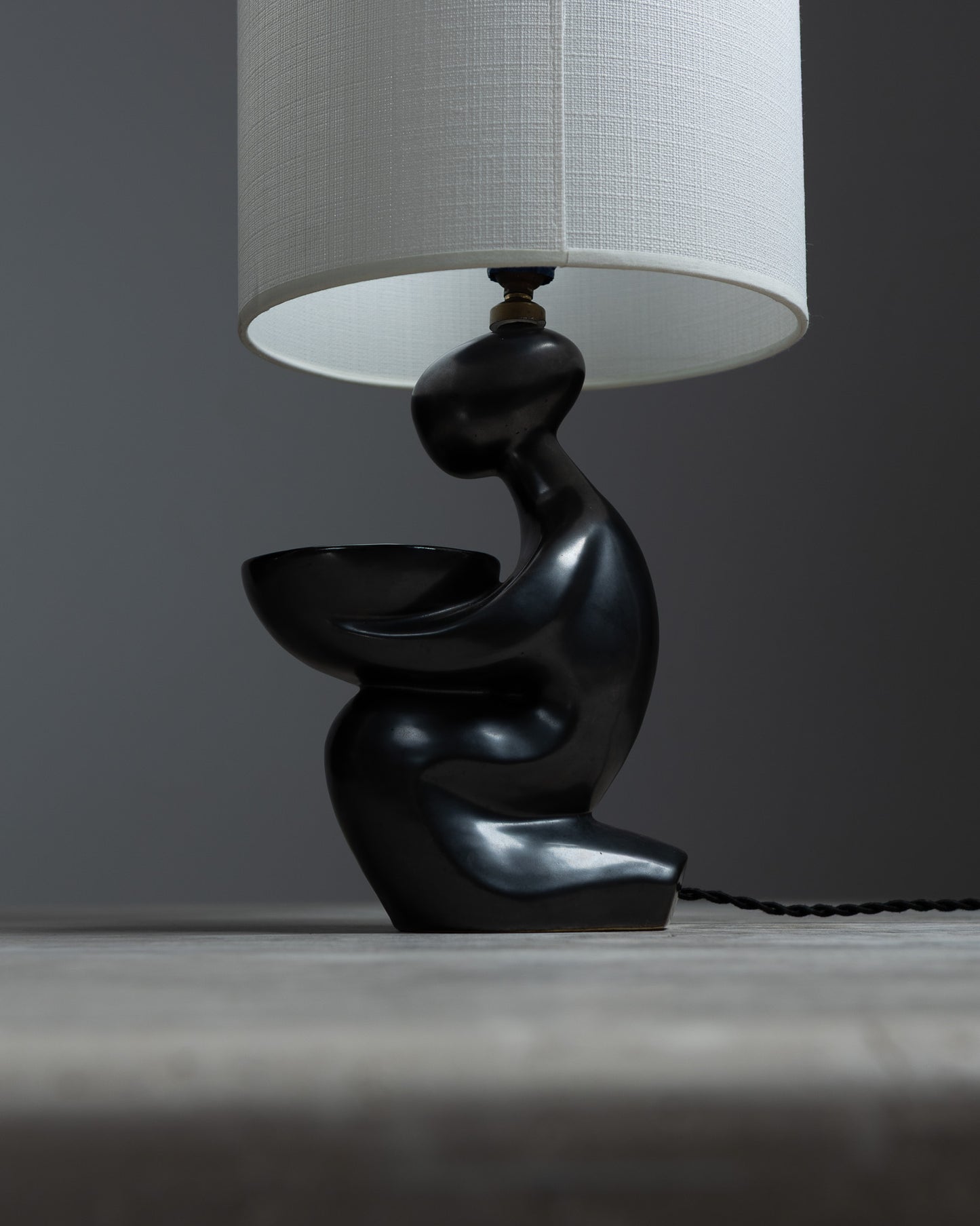 CERAMIC LAMP, GIL AGNOLONI, CIRCA, 1950s