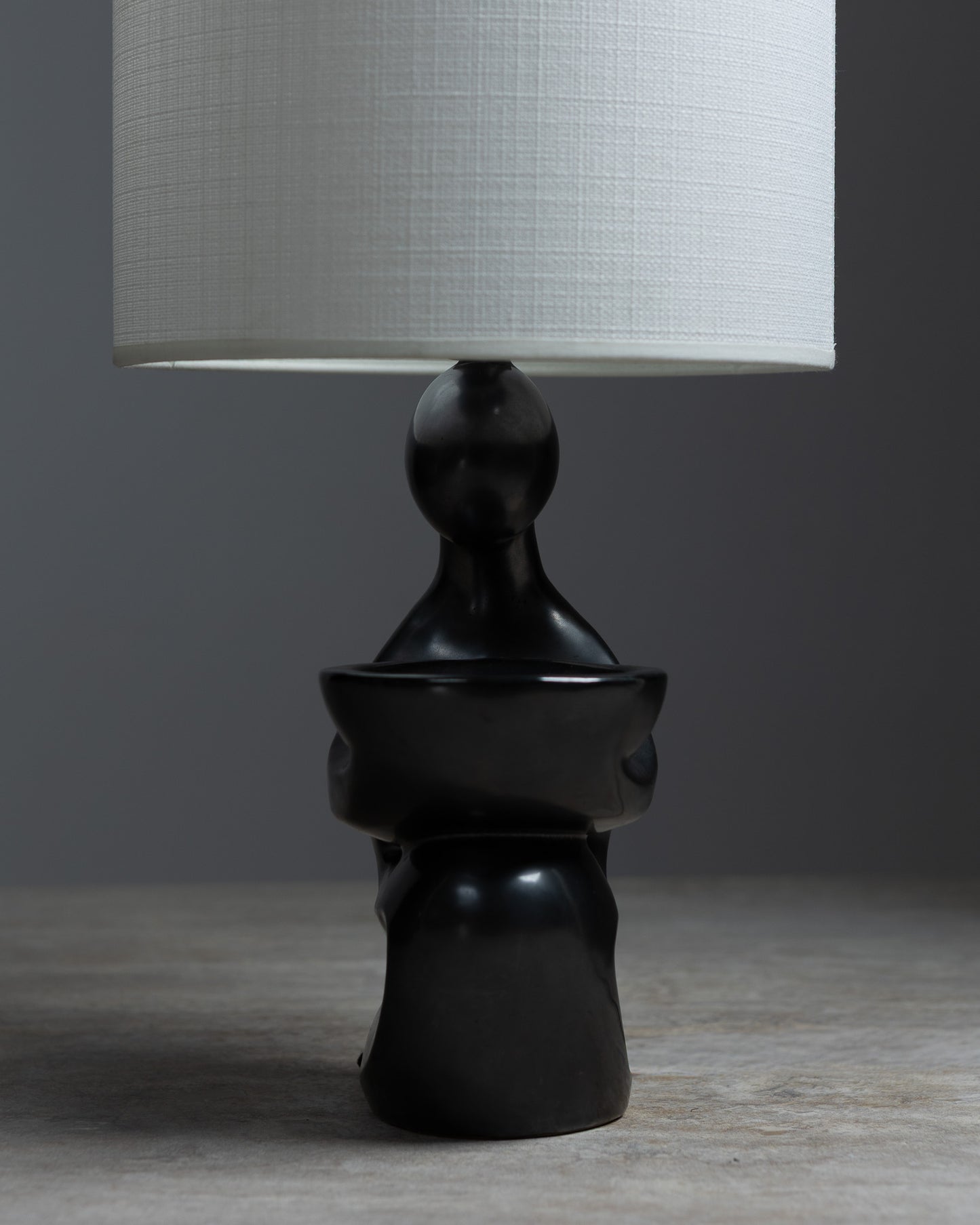 CERAMIC LAMP, GIL AGNOLONI, CIRCA, 1950s
